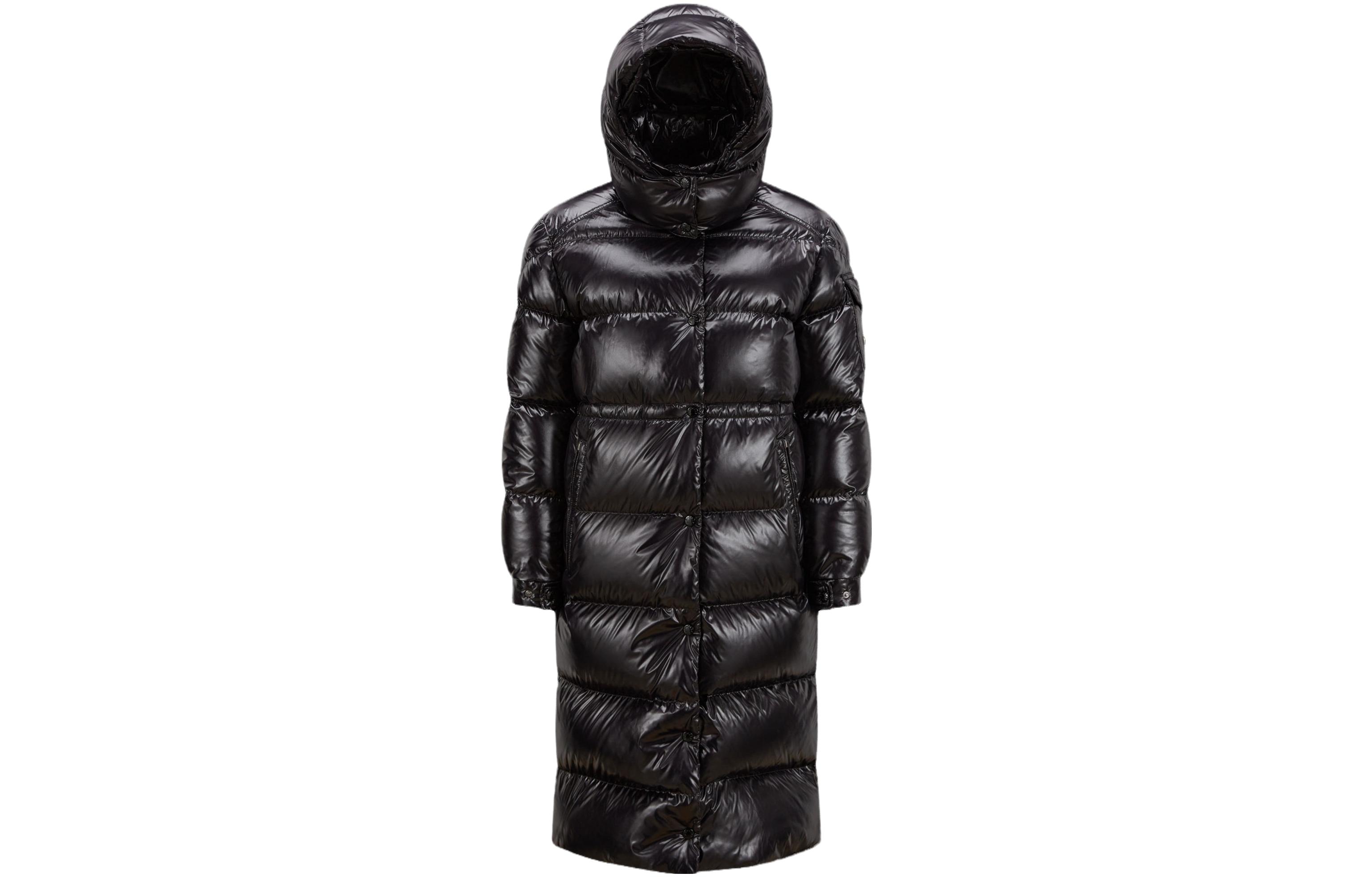 Buy (Women) Moncler Cavettaz Series  Long Quilted Down Jacket Black I20931C0002968950999