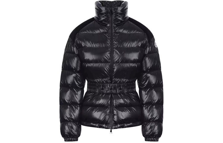 (Women) Moncler Celepine Black Down Jacket with Velvet Trim & Logo Belt. G20931A0005654AN2999 圖 2