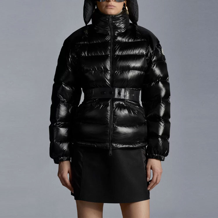 (Women) Moncler Celepine Black Down Jacket with Velvet Trim & Logo Belt. G20931A0005654AN2999 圖 5