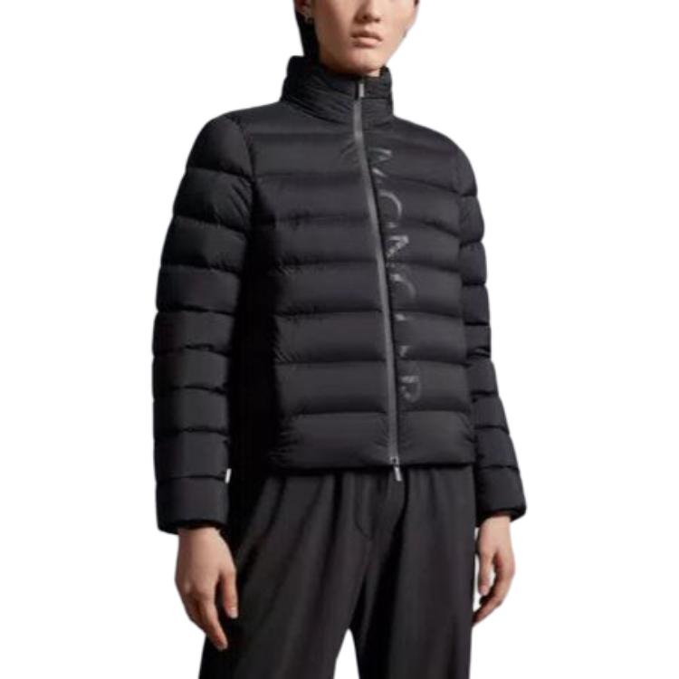 (Women) Moncler Cerces  Black Short Down Jacket with Standing Collar and Zipper. H20931A0009053333999 圖 4