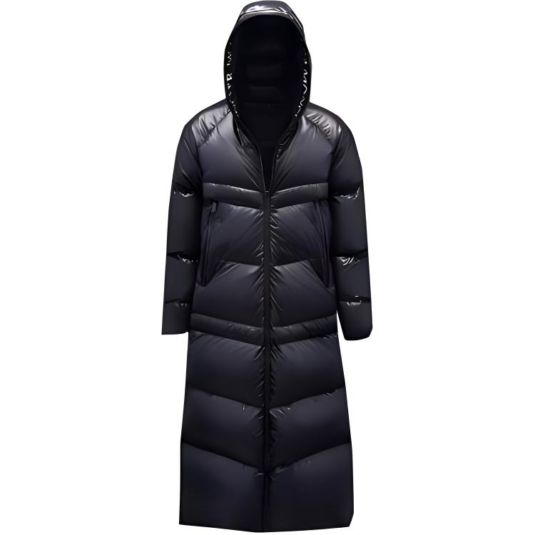 (Women) Moncler Chanon Long Hooded Down Jacket FW22  Winter Coat Black H20931C0005368950999
