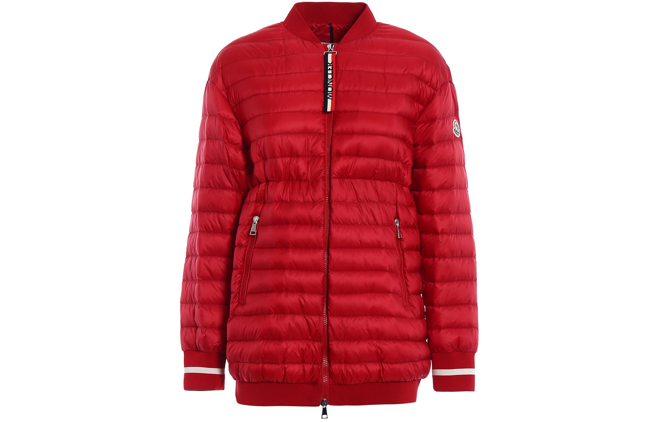 (Women) Moncler Charoite  Light Down Baseball Jacket Red Medium-Length Style D1093463369953048 圖 2
