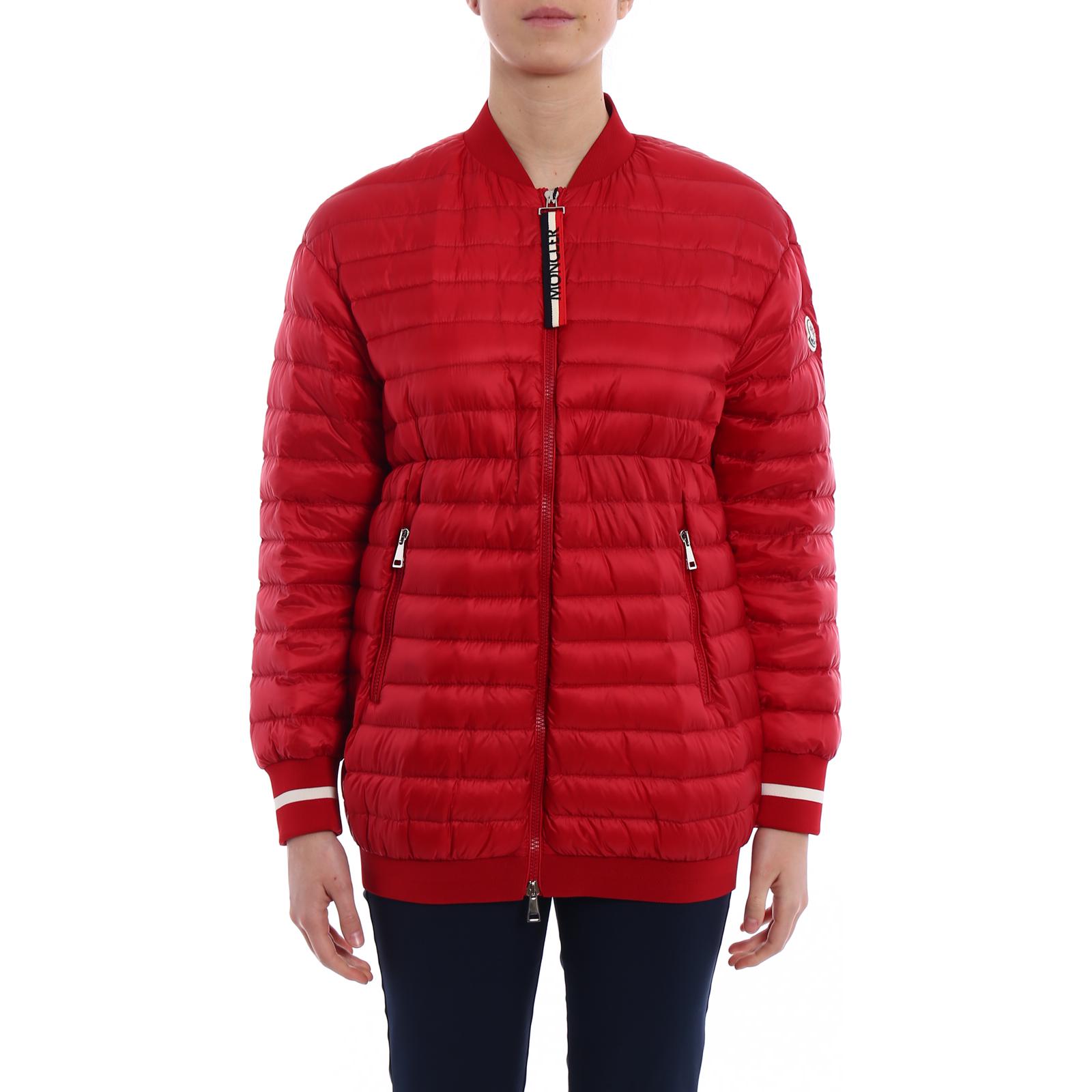 (Women) Moncler Charoite  Light Down Baseball Jacket Red Medium-Length Style D1093463369953048 圖 3