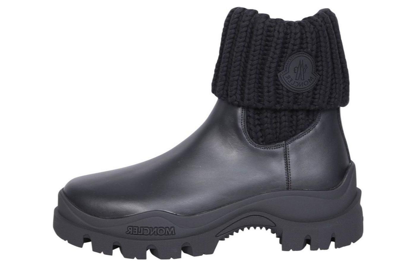 (W) Moncler Chelsea Boot 'Black Leather'