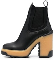 (Women) Moncler Chelsea Boot 'High-Heel Black' 4F00010M1904999 (Women) Moncler Chelsea Boot 'High-Heel Black' 4F00010M1904999