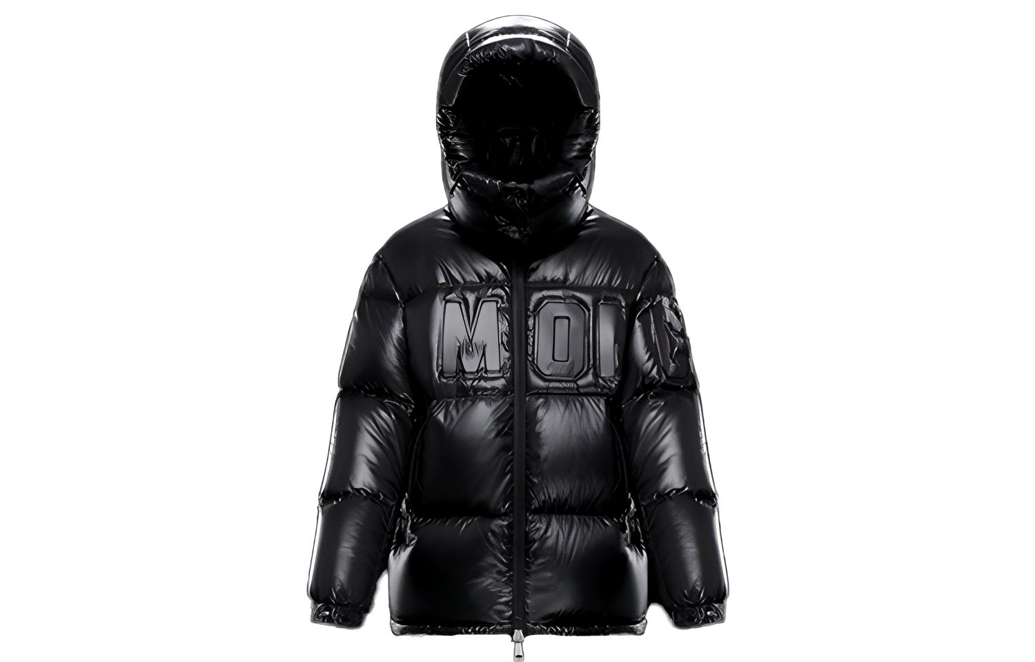 (Women) Moncler Classic Glossy Nylon Down Jacket Black 0931A52E4068991999