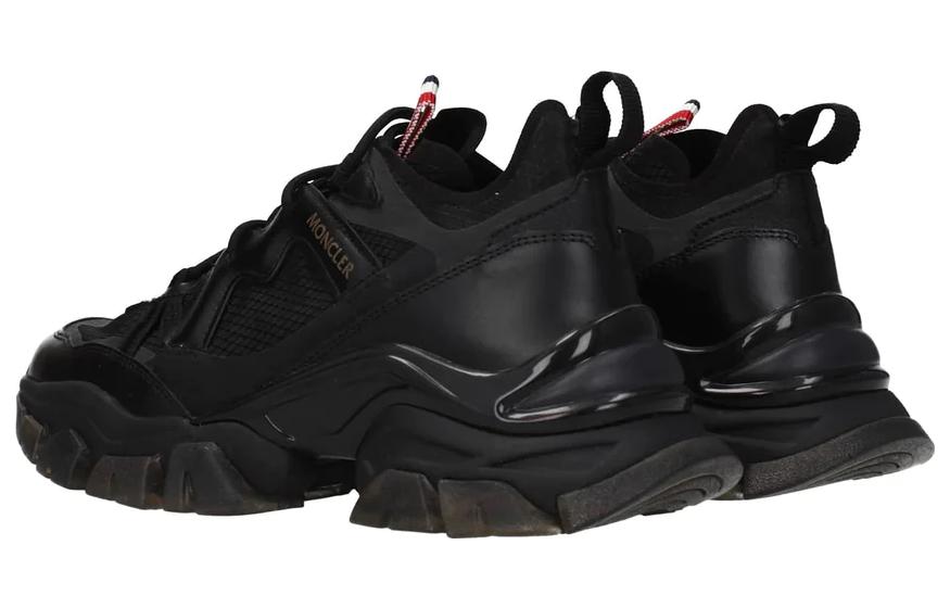 (W) Moncler Classic Low Top 'Black Leather' 圖 3