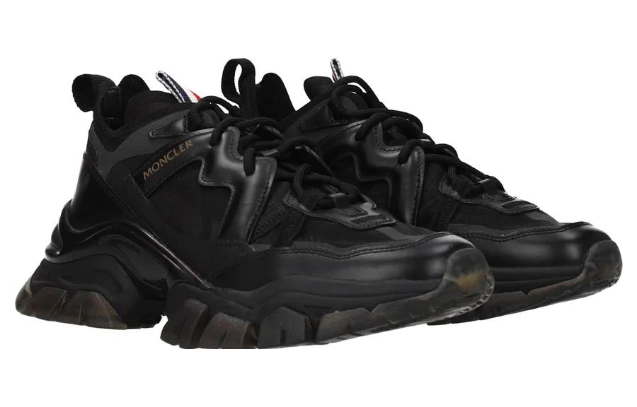 (W) Moncler Classic Low Top 'Black Leather' 圖 5