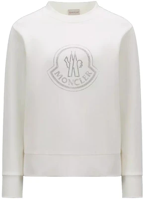 (W) Moncler Crystal Rhinestone Crewneck Sweatshirt Wanita - Putih I20938G00053899TR033 Order (W) Moncler Crystal Rhinestone Crewneck Sweatshirt Wanita - Putih I20938G00053899TR033
