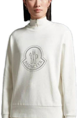 (W) Moncler Crystal Rhinestone Crewneck Sweatshirt Wanita - Putih I20938G00053899TR033 Shop (W) Moncler Crystal Rhinestone Crewneck Sweatshirt Wanita - Putih I20938G00053899TR033