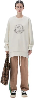 (W) Moncler Crystal Rhinestone Crewneck Sweatshirt Wanita - Putih I20938G00053899TR033 Cheap (W) Moncler Crystal Rhinestone Crewneck Sweatshirt Wanita - Putih I20938G00053899TR033