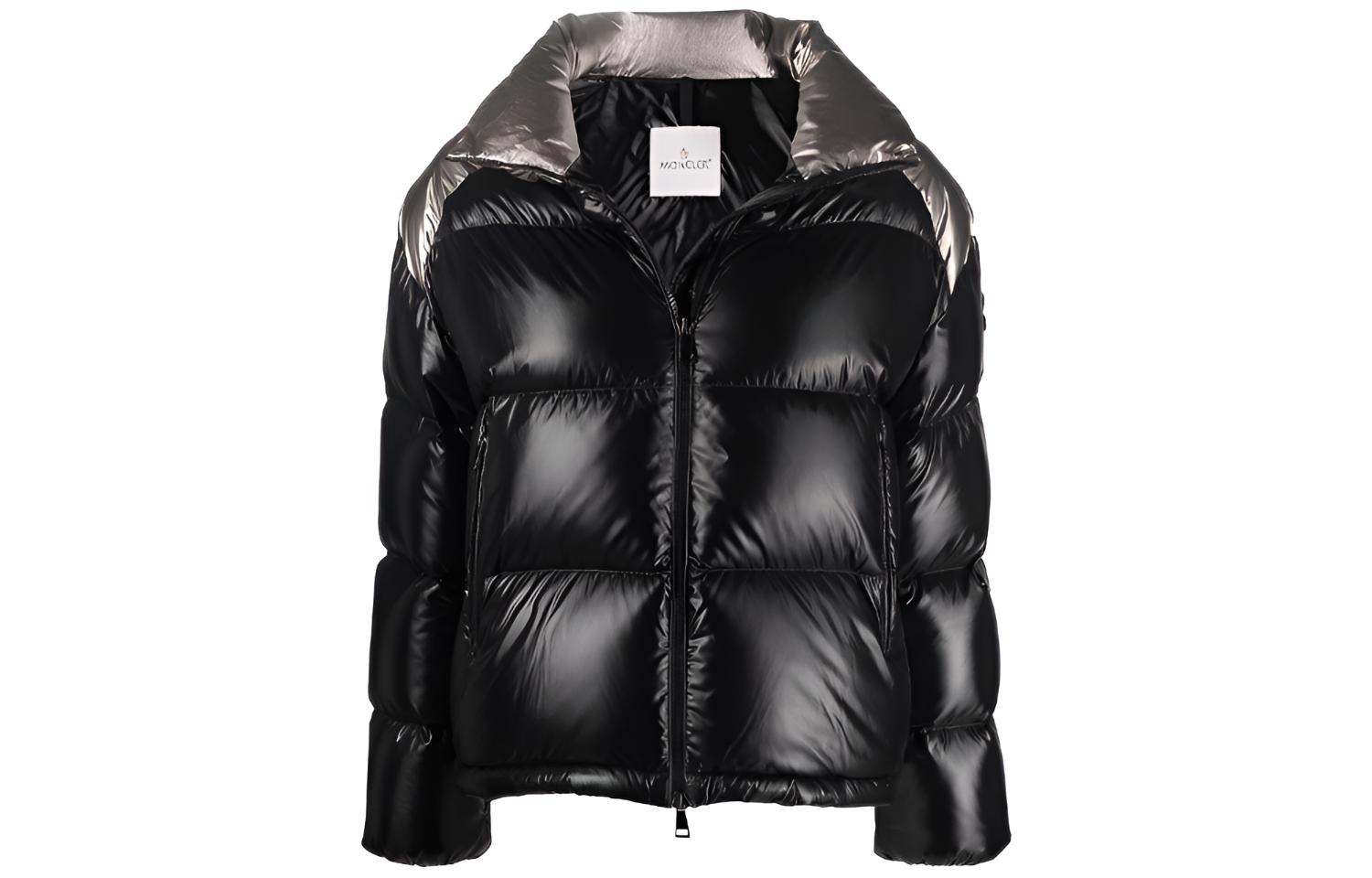(Women) Moncler Cuscute FW21 Black Puffer Jacket - Ski Season Collarless Design G20931A0010968950999