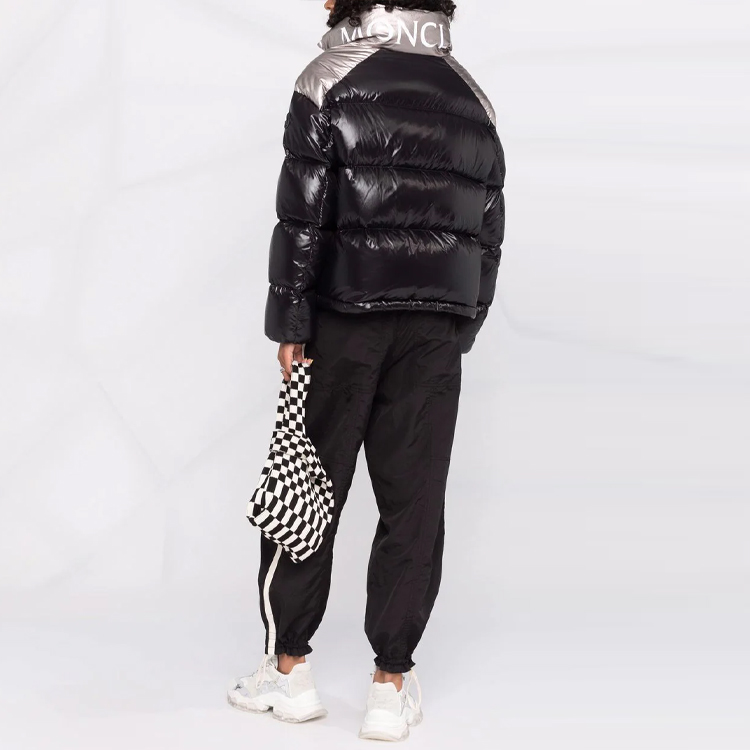 Purchase (W) Moncler Cuscute FW21 Jaket Hitam Puffer Tanpa Kerah - Desain Musim Ski G20931A0010968950999