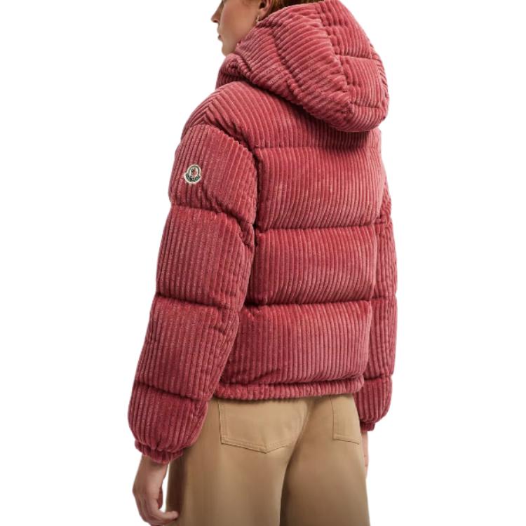 Shop (W) Moncler Daos FW24 短版寬鬆羽絨外套可拆帽 - 深粉紅 J20931A0014089AOK56G