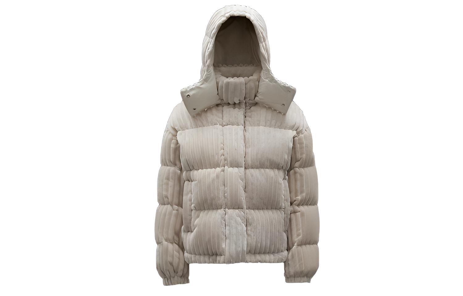 (Women) Moncler Daos Ivory White Down Jacket with Detachable Hood. G20931A00104595HG034