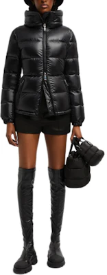 (Women) Moncler Douro FW24 Slim Fit Lightweight Down Jacket with Hidden Hood - Black J20931A00069595ZZ999 Lookbook (Women) Moncler Douro FW24 Slim Fit Lightweight Down Jacket with Hidden Hood - Black J20931A00069595ZZ999