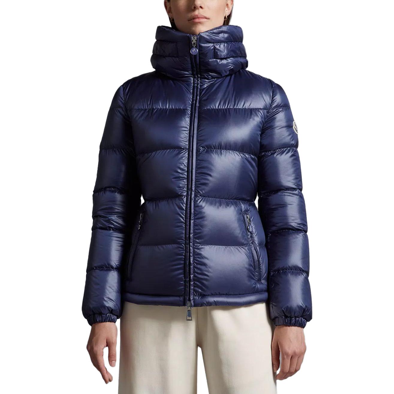 Lookbook (W) Moncler Douro 純色高領拉鍊外套 藍色 I20931A00043595ZZ754