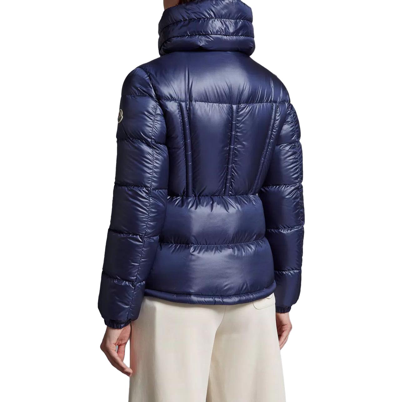 Shop (W) Moncler Douro 純色高領拉鍊外套 藍色 I20931A00043595ZZ754