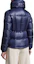 Shop (W) Moncler Douro 純色高領拉鍊外套 藍色 I20931A00043595ZZ754