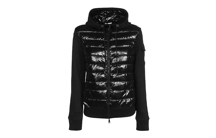(Women) Moncler Down Jacket with Logo Drawstring Hood - Black. 8G00028809DH999 圖 2