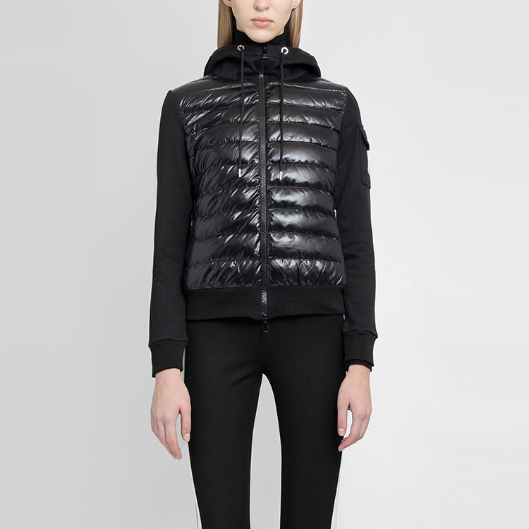 (Women) Moncler Down Jacket with Logo Drawstring Hood - Black. 8G00028809DH999 圖 4