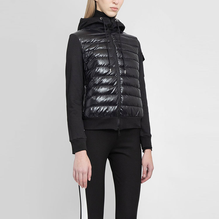 (Women) Moncler Down Jacket with Logo Drawstring Hood - Black. 8G00028809DH999 圖 6