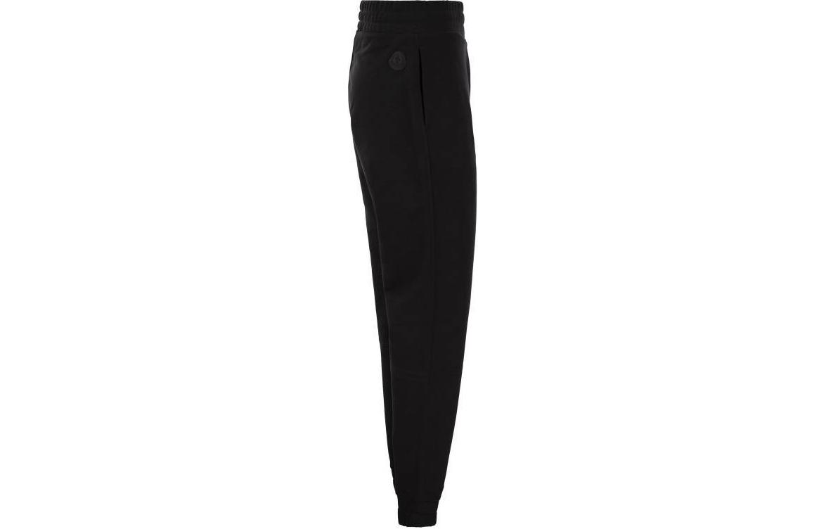 Lookbook (Women) Moncler Embossed Logo  Black Mid-Waist Knit Trackpants. J10938H00005809KR999