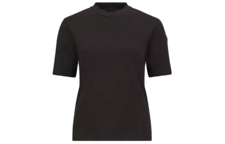 Order (W) 몽클레어 엠보싱 로고 반팔 크루넥 티셔츠 블랙. J10938C0000289A17999