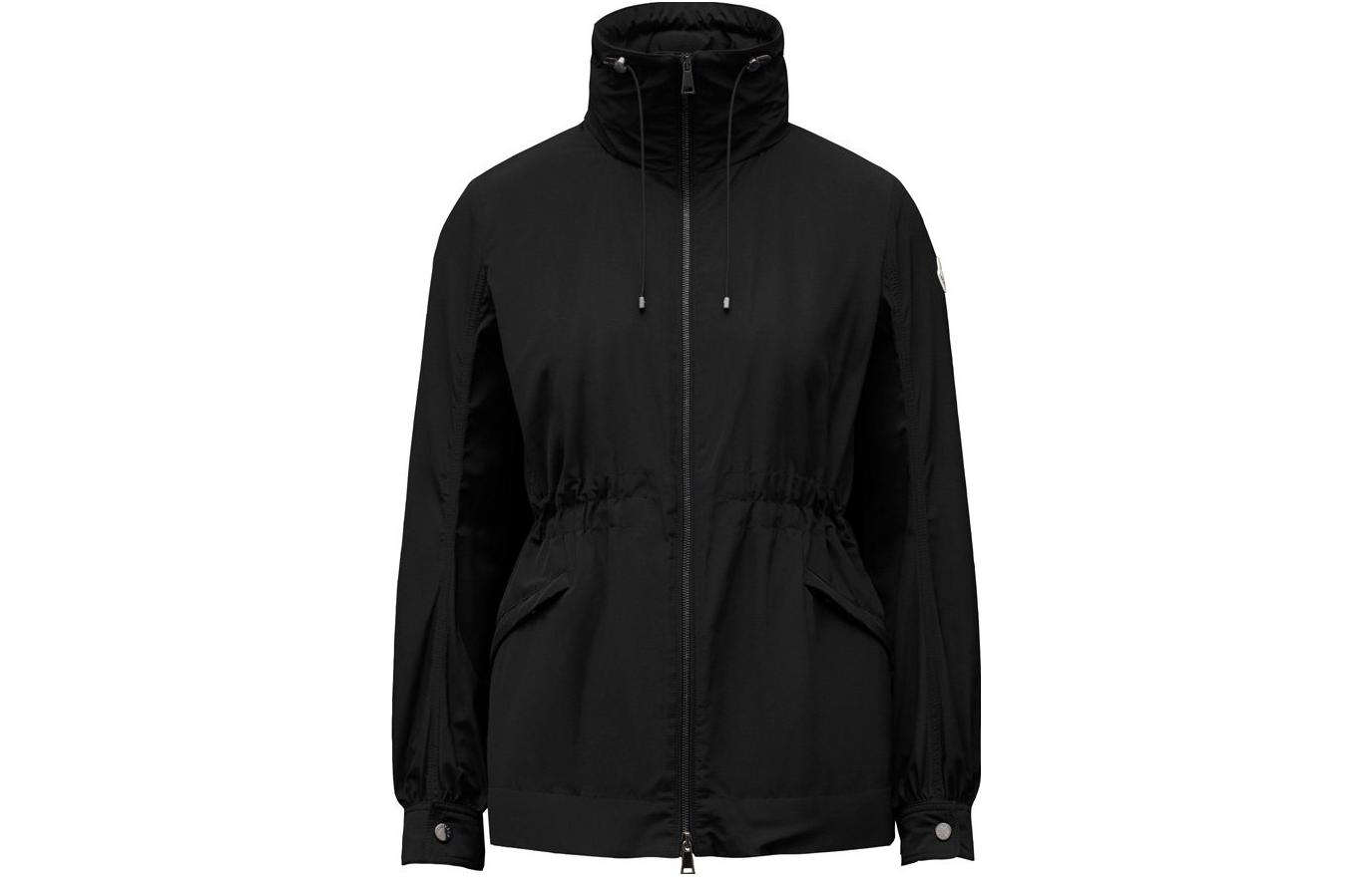 Order (W) モンクレール エネット SS22 ブラック フード付きジップアップベストジャケット. H10931A0008254543999