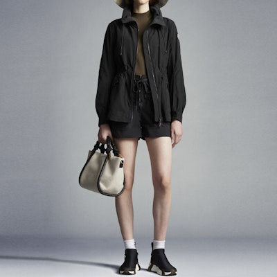 (Women) Moncler Enet SS22 Black Hooded Zip-Up Waistcoat Jacket. H10931A0008254543999 Lookbook (Women) Moncler Enet SS22 Black Hooded Zip-Up Waistcoat Jacket. H10931A0008254543999