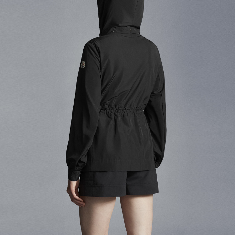 Purchase (W) モンクレール エネット SS22 ブラック フード付きジップアップベストジャケット. H10931A0008254543999