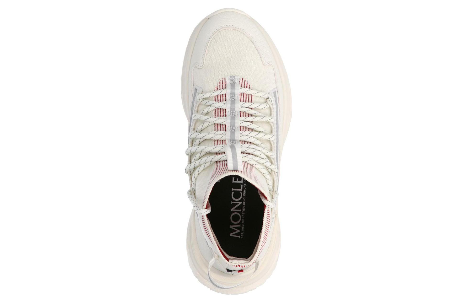 (W) Moncler Fabric Lace-Up Sneaker 'White' 圖 5