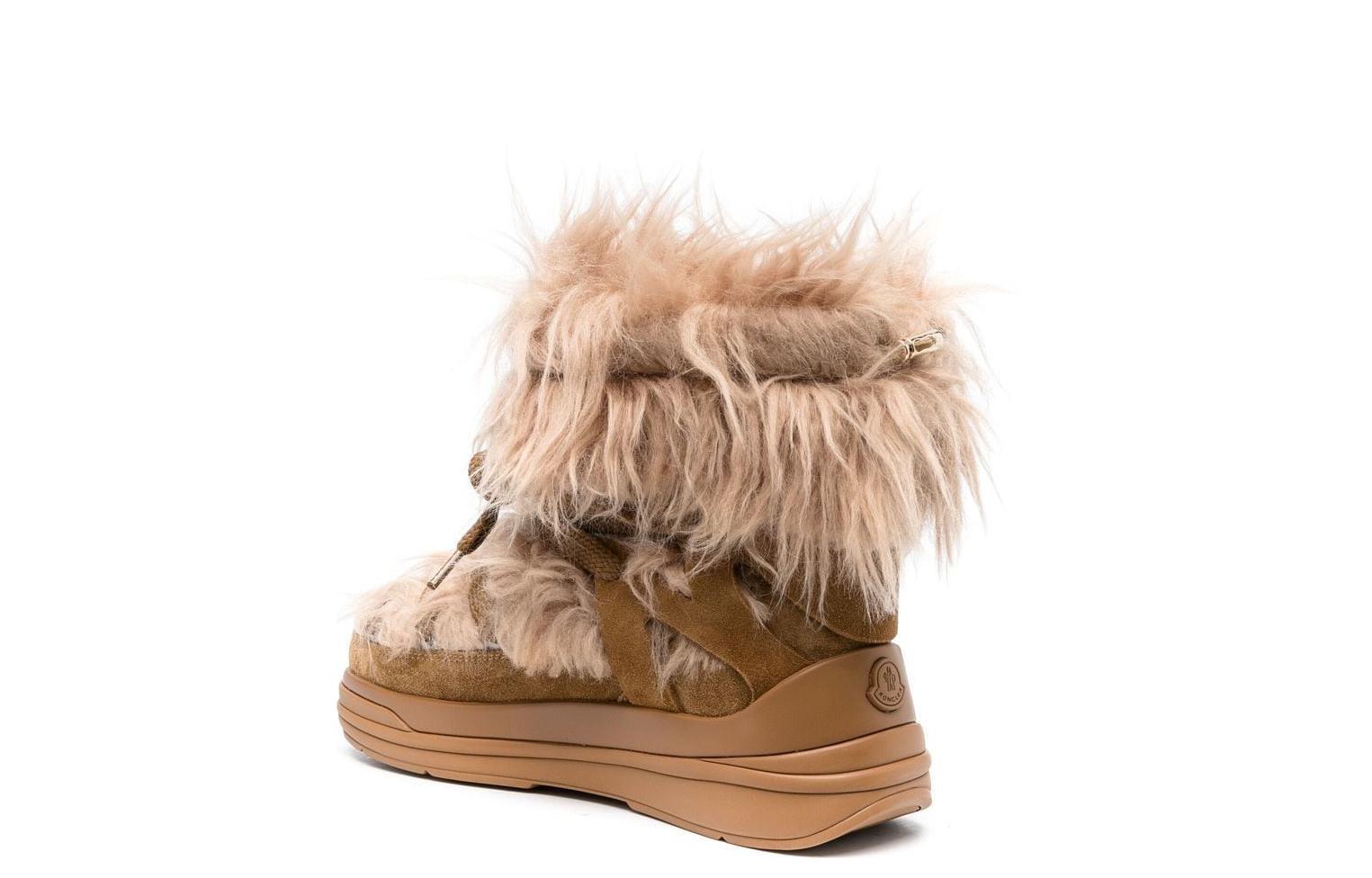 (W) Moncler Fashion Snow Boots 'Light Brown' 圖 4