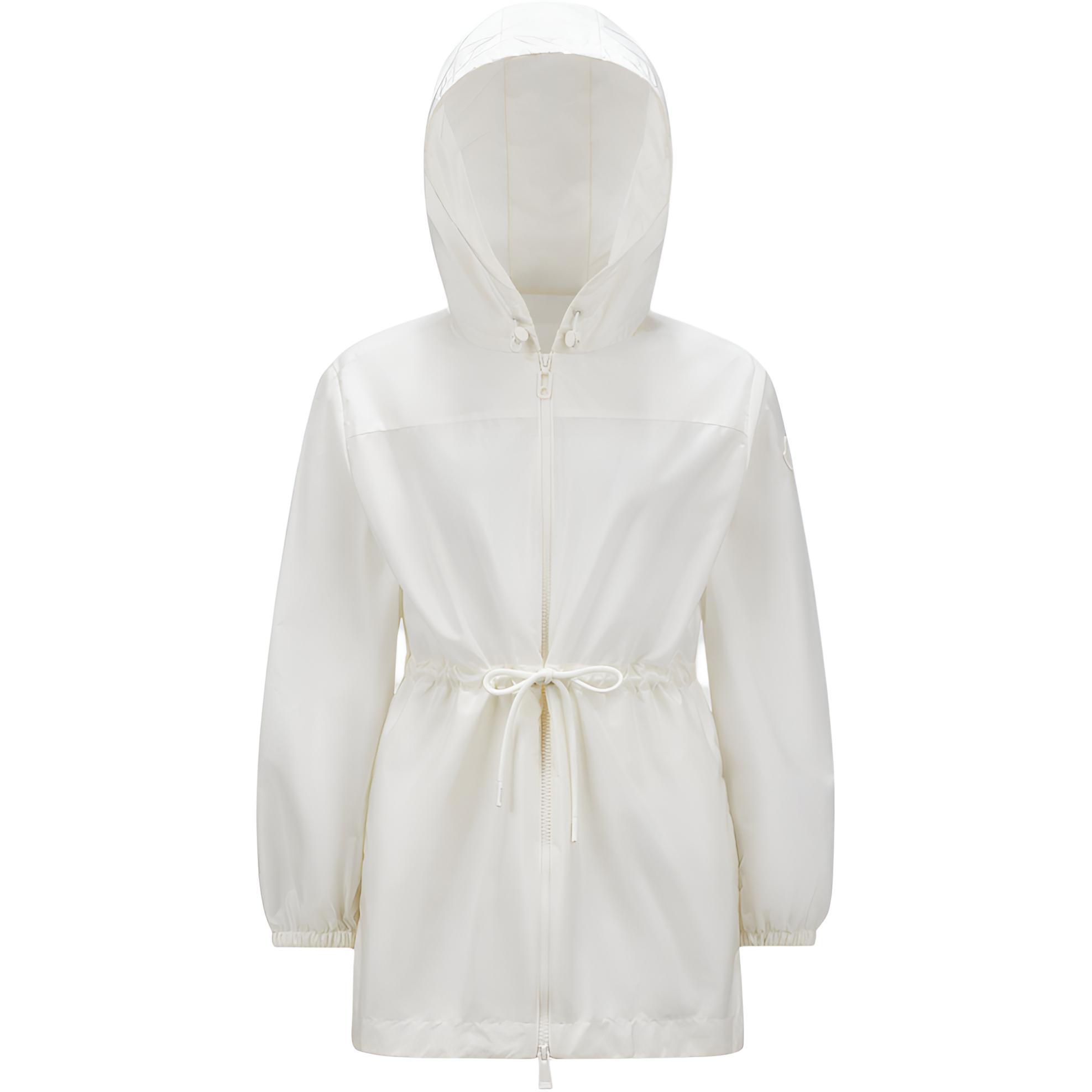 (Women) Moncler Filira White Drawstring Hooded Zip Long Sleeve Jacket J10931A00125539ZD041