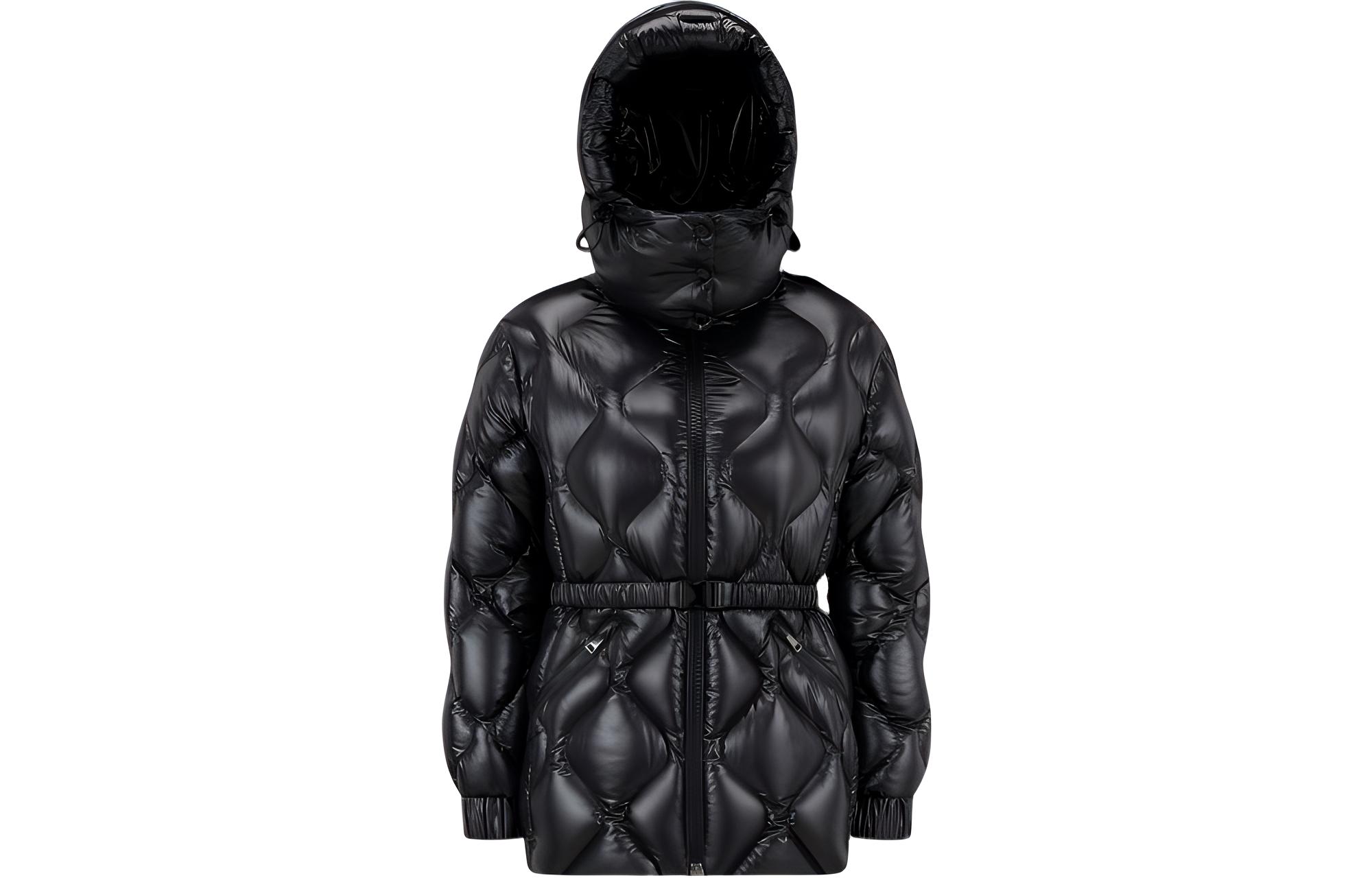 (Women) Moncler Fioget  Black Loose Fit Hooded Down Jacket H20931A0010968950999
