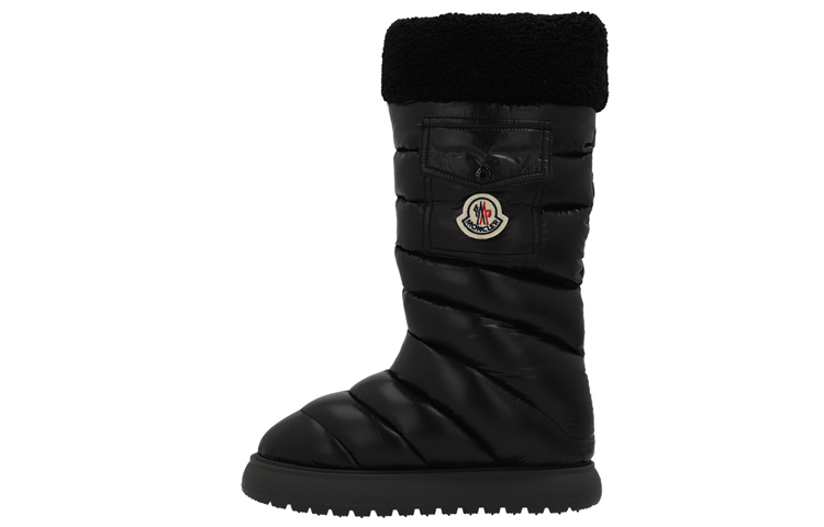 (W) Moncler Flare Laque 'Black Nylon Mid-Cut'
