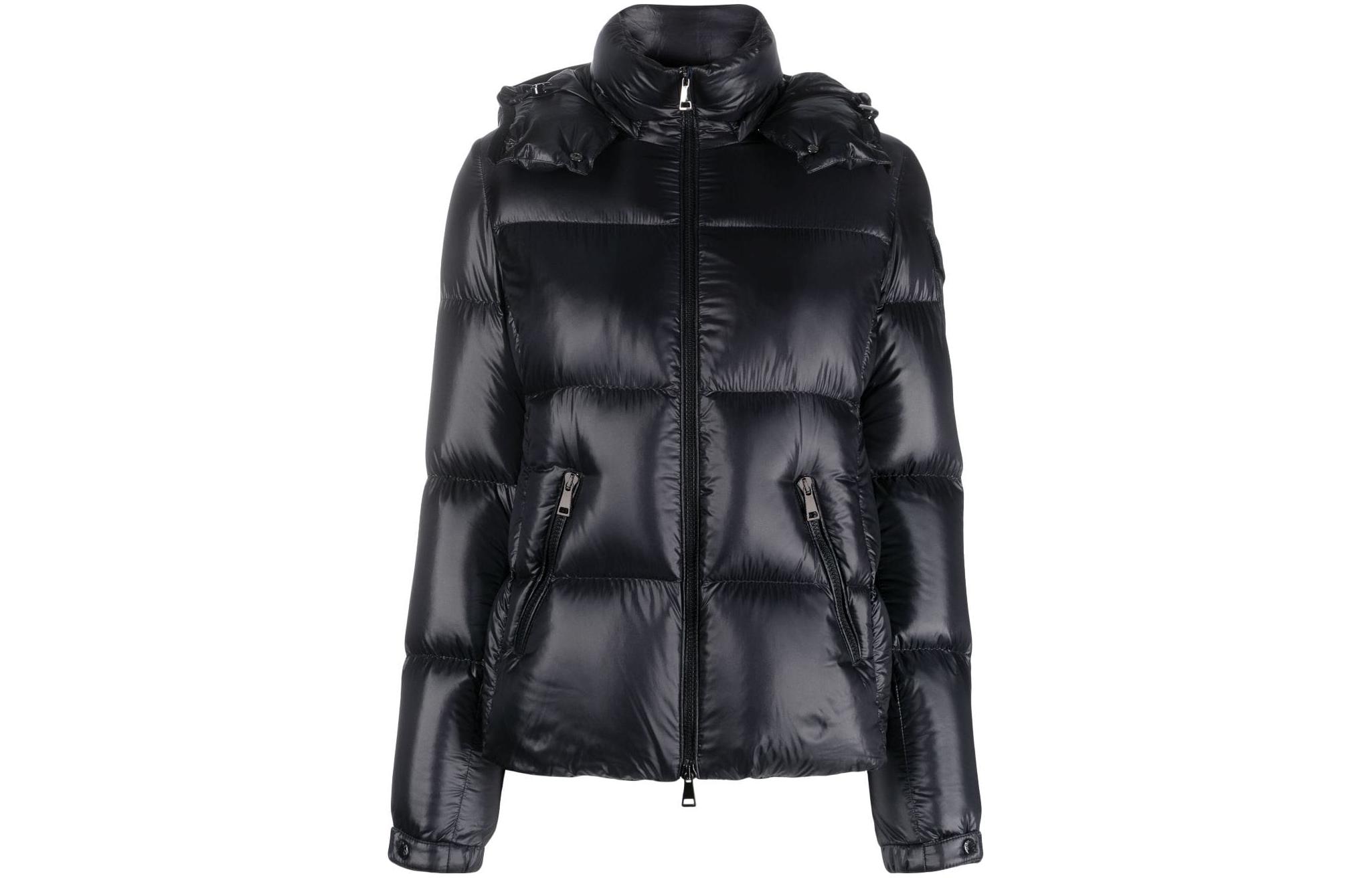 (Women) Moncler Fourmines  Black Hooded Down Jacket I20931A00107539AQ