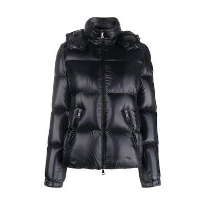 (Women) Moncler Fourmines Black Hooded Down Jacket I20931A00107539AQ