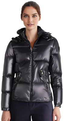 (W) Moncler Fourmines 黑色連帽羽絨外套 I20931A00107539AQ Details for (W) Moncler Fourmines 黑色連帽羽絨外套 I20931A00107539AQ