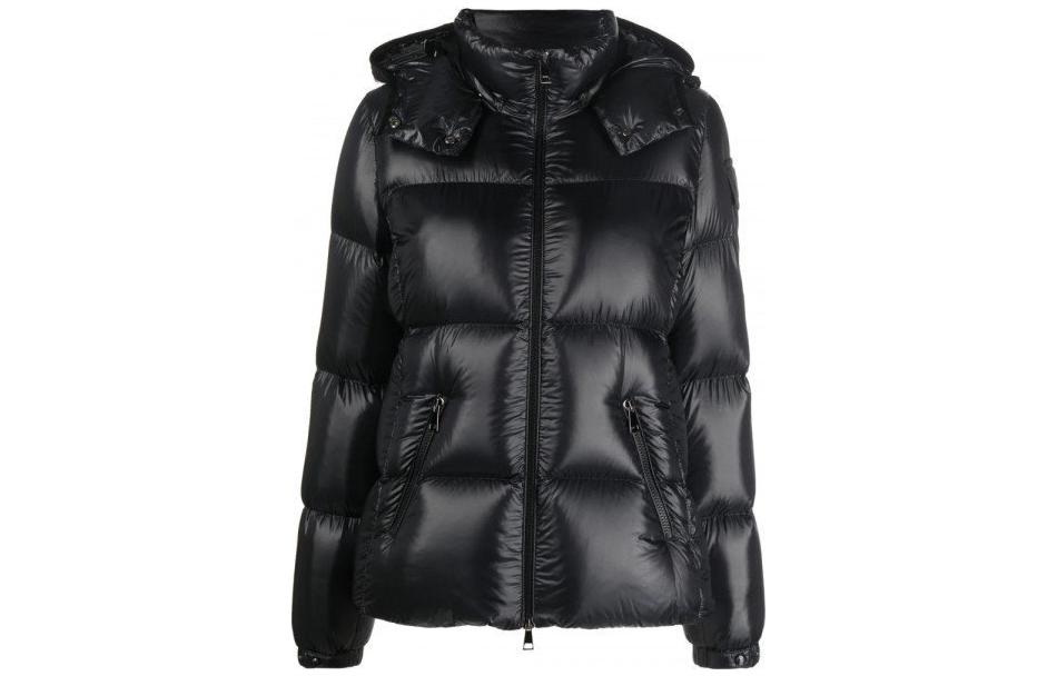 (Women) Moncler Fourmines FW22  Black Quilted Short Down Jacket with Hood. H20931A00049539AQ999 圖 2