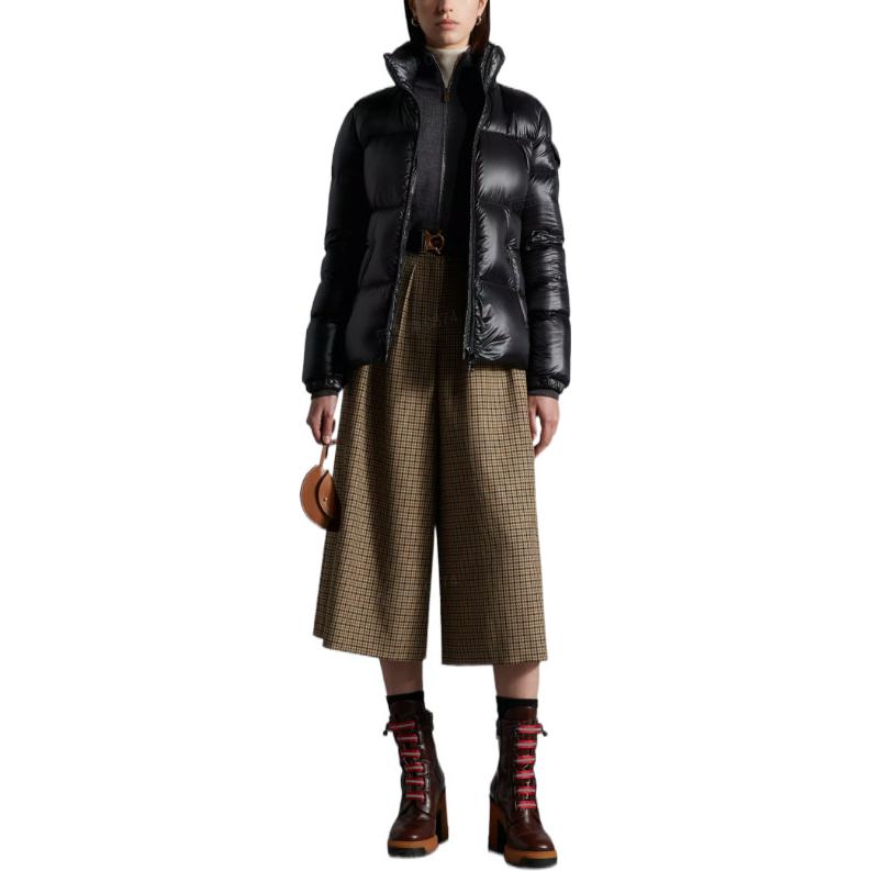 (Women) Moncler Fourmines FW22  Black Quilted Short Down Jacket with Hood. H20931A00049539AQ999 圖 3