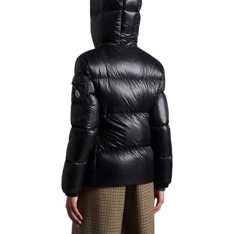 (Women) Moncler Fourmines FW22  Black Quilted Short Down Jacket with Hood. H20931A00049539AQ999 圖 5