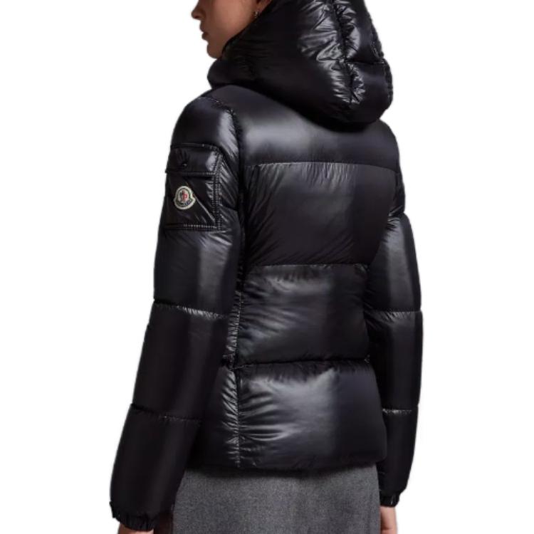 (Women) Moncler Fourmines FW22  Black Quilted Short Down Jacket with Hood. H20931A00049539AQ999 圖 6