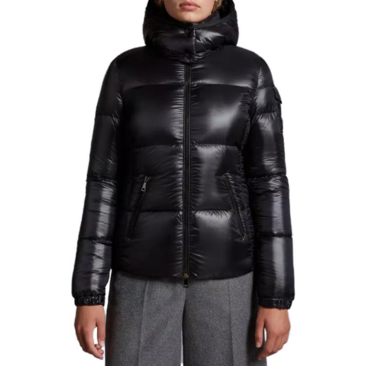 (Women) Moncler Fourmines FW22  Black Quilted Short Down Jacket with Hood. H20931A00049539AQ999 圖 7