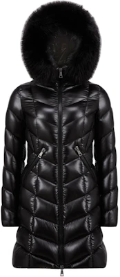 (W) Moncler Fulmarus 黑色長版羽絨外套連毛絨帽。 J20931C00037C0065999 Buy (W) Moncler Fulmarus 黑色長版羽絨外套連毛絨帽。 J20931C00037C0065999