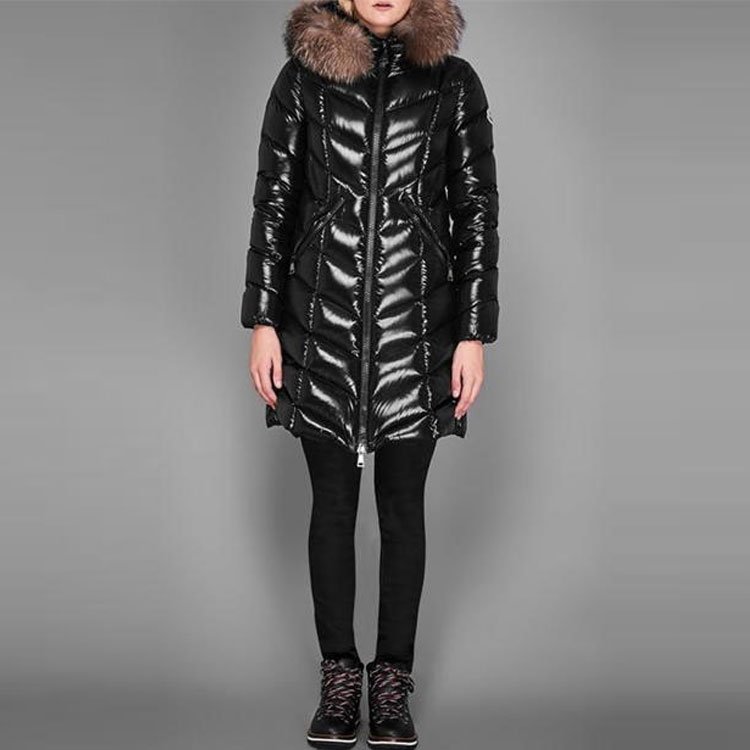 Shop (Women) Moncler Fulmarus Long Down Ski Jacket Black Winter Edition 0931C56502C0065999
