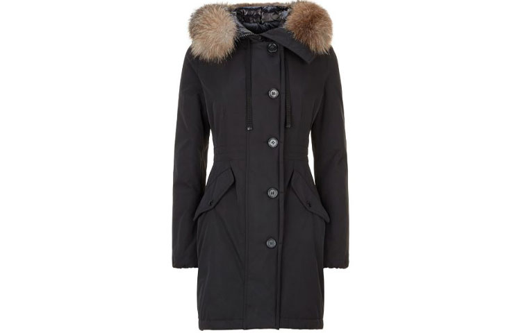 (Women) Moncler FW21 Black Fur Hooded Long Sleeve Down Jacket. 093499342557136999 圖 2