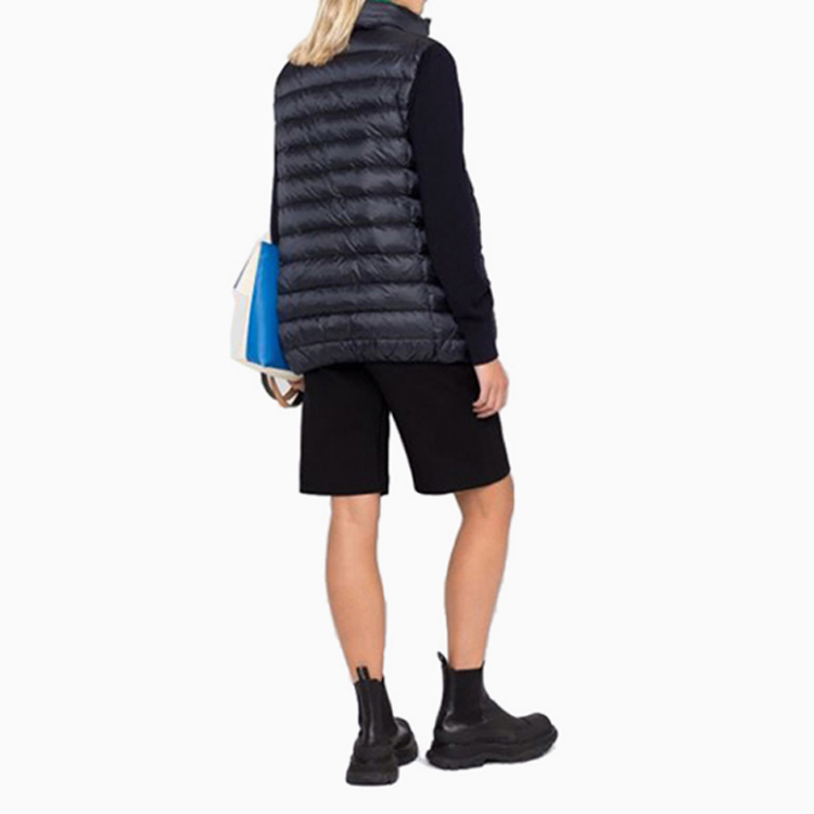 (Women) Moncler FW21 Blue Nylon Down Jacket with Logo Patchwork Design. 9B00031M1131778 圖 4