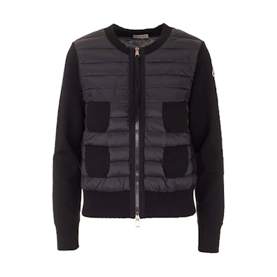 (Women) Moncler FW21 Colorblock Quilted Down Jacket Black 9B51000A9018999