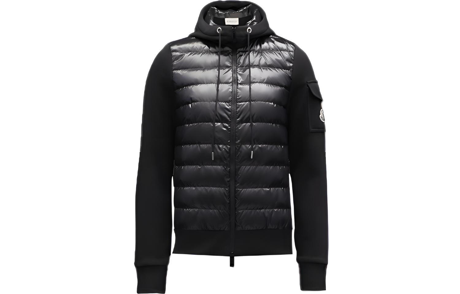 (Women) Moncler FW21 Contrast Patchwork Puffer Jacket Black. G20938G00028809DH999